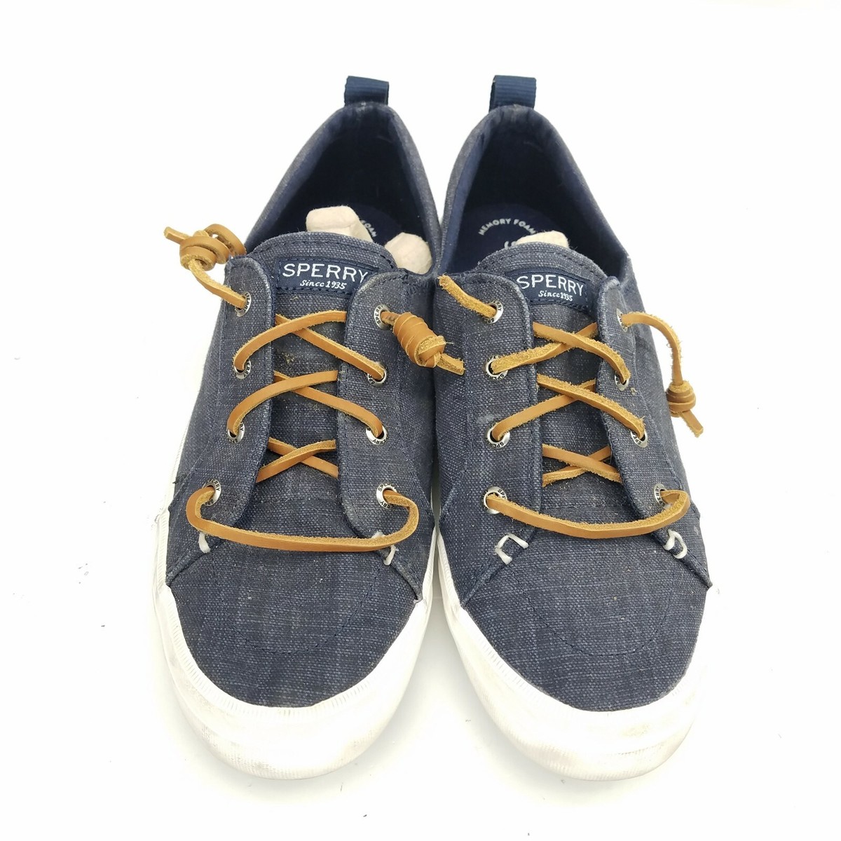 Sperry Top-Sider Boat Shoes Blue Canvas Loafers Comfort Wear