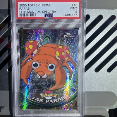 🔥 SPECTRA PSA 9 Mint Paras 2000 Pokemon Topps Chrome T.V. #46 | eBay