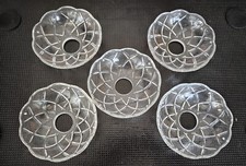5 pz Bobeche in cristallo diametro 100mm Vintage per ricambio lampadario
