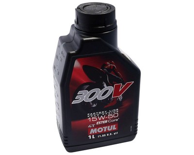 Motoröl 15W50 Motul 300V 4T Öl 4-Takt 15W-50 Motorradöl Ester JASO T903 Annex A