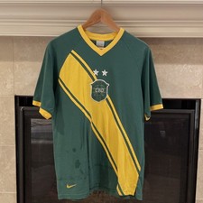 Nike Brasil Brazil National Team Tshirt M green Ronaldinho Neymar
