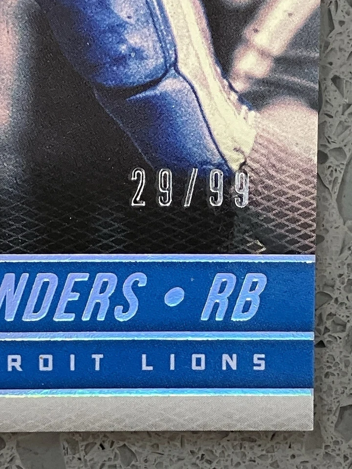 2017 Donruss Certified Cuts Silver #112 Barry Sanders 29/99 Lions - Image 2 of 3