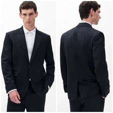 New Rag & Bone $898 Butler  British Wool Tuxedo Blazer In Black Size: 42