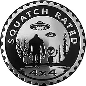 4x4 Metal Car Emblem, 3D Round Badge Decal Sticker for Trucks & SUV Automotive