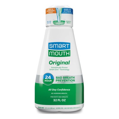 SmartMouth Activated Dual-Solution Breath Rinse 32oz Fresh Mint