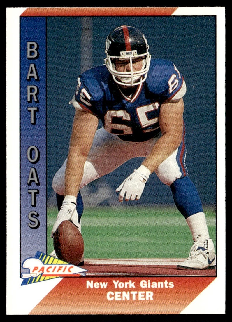 1991 Pacific Bart Oates New York Giants #353B