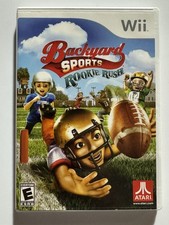Backyard Sports Rookie Rush Wii Complete CIB Atari Kids Football Game