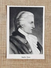 Egidio Romualdo Duni 1708 - 1775 Opéra-comique Matera Naples Paris Print 1944