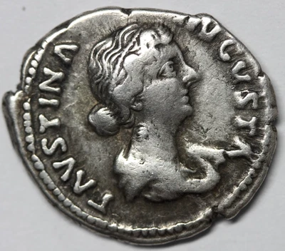 Faustina II Augusta (147-175 A.D.) denier argent. Rome, 154-157 AD. - FECVNDIT - Photo 1/4
