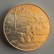 Czechoslovakia 500 Korun,Silver Commemorative Coin 1987 , Grade BUNC