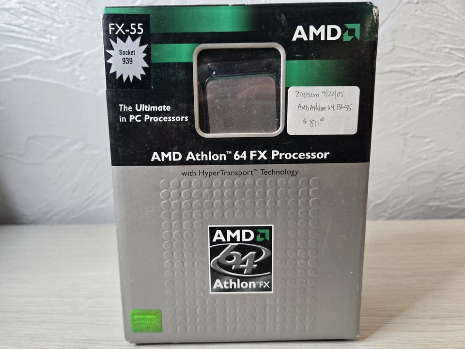 VERSIEGELT AMD Athlon 64 FX-55 Sockel 939 Prozessor siehe Fotos und Beschreibung