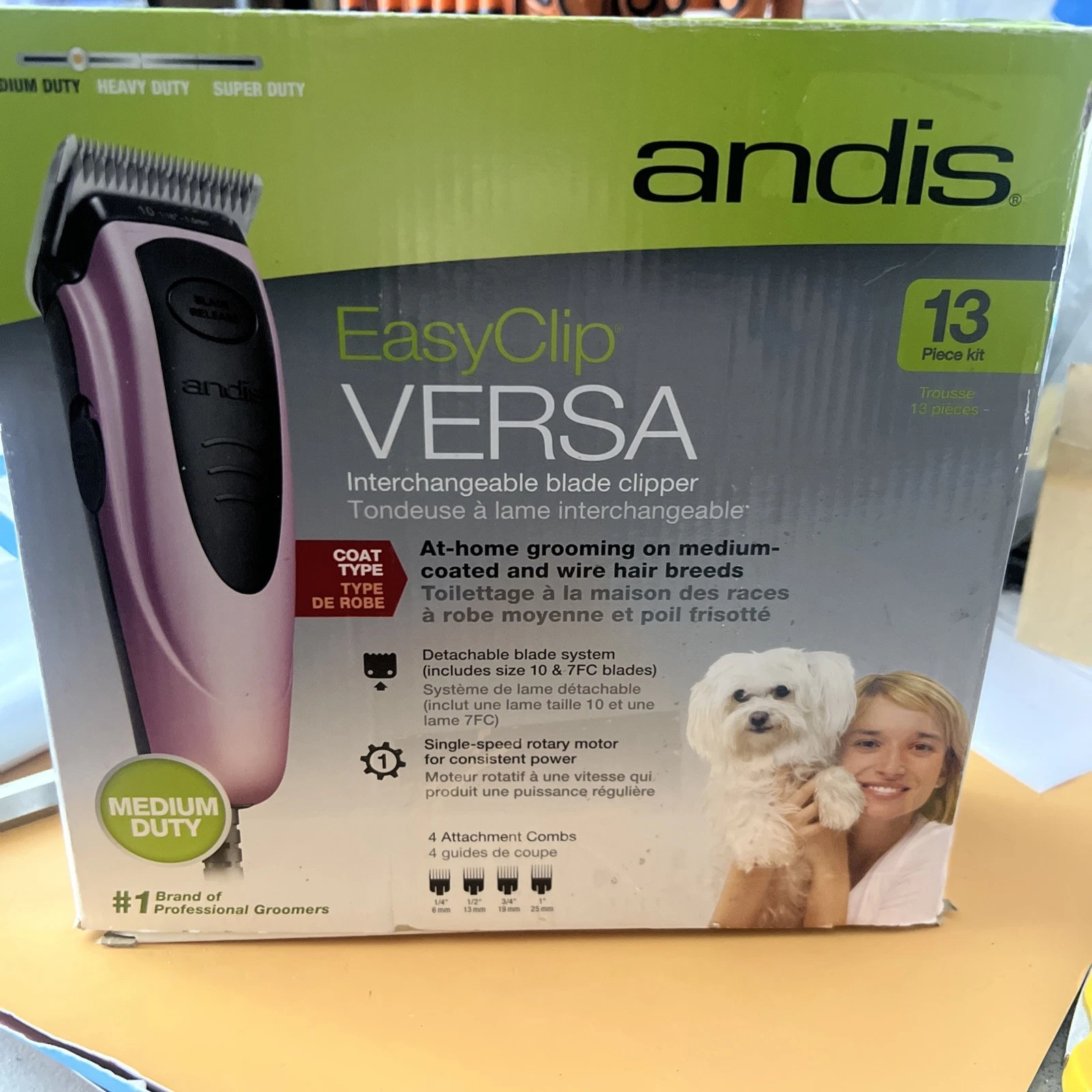 Andis EasyClip Versa Pet Grooming Kit - Pink (60105)