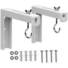 Durable White Metal Projector Screen Ceiling Mount for Home Use