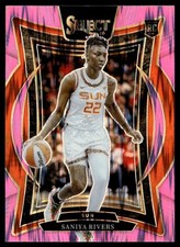 2025-26 Select WNBA Pink Flash Prizms Saniya Rivers Rookie Connecticut Sun #21