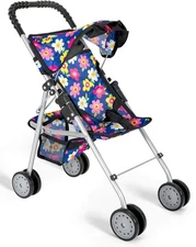 My First Doll Stroller for Kids – Foldable Baby Toy Doll Stroller with Safety...