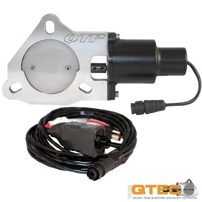 QTP 3,5'' 89 mm elektrische Auspuffklappe Klappensteuerung Klappenauspuff Edelsta