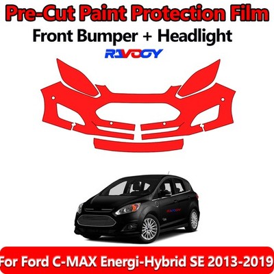  PreCut Front Bumper PPF Kit Film For Ford C-MAX Energi-Hybrid SE 2013-2019