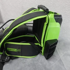 Greenworks Pro 80V Backpack Leaf Blower 610CFM BLB484 Used For Parts not working