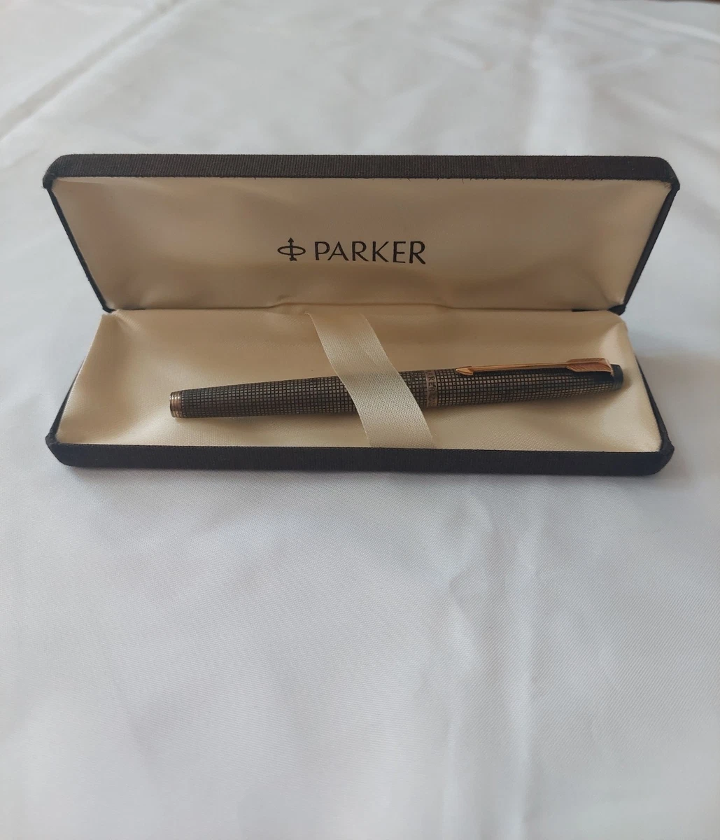 Parker Gold, 14K Nib Sterling Silver Collectible Fountain Pens for