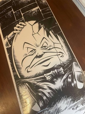 Lindsey Robertson Mystery Skateboard (Humpty Dumpty Egg)  Vintage Deck