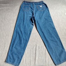Vintage Levis Orange Tab Jeans Made in USA Blue Size 34 High Rise Elastic Waist