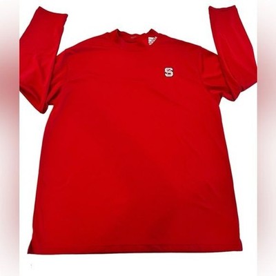 NC State North Carolina State Adidas Long Sleeve Shirt with Logo Size XL College