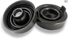 2-Pack H4 Headlight Dust Covers, 85mm ID High-Temp Resistant Silicone Rubber Wat