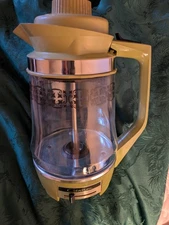 Vintage Rare 1970s Proctor Silex Percolator Glass Electric Green Coffee Pot MCM