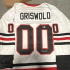 Clark Griswold Signed Chicago Blackhawks NHL Hockey Jersey - Beckett Certified
