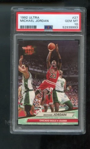1992-93 Fleer Ultra #27 Michael Jordan PSA 10 Graded Basketball Card Bulls GEM