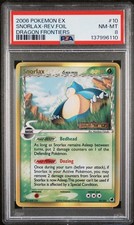 Snorlax Dragon Frontiers Reverse Holo Stamped Delta Species 10/101 PSA 8