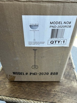 Trans Globe Lighting PND-2020 ROB Pendant Light Oil Rubbed Bronze Open Box