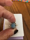 Vintage Solid Sterling & Natural Opal Ring Size 5.5- — photo 5