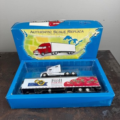 DG PRODUCTIONS Euro Fresh Farms 1/64 Diecast Truck & Trailer - Damaged Mirror