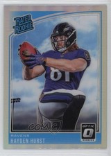 2018 Donruss Optic Rated Rookie Holo Prizm Hayden Hurst #189 0nr3