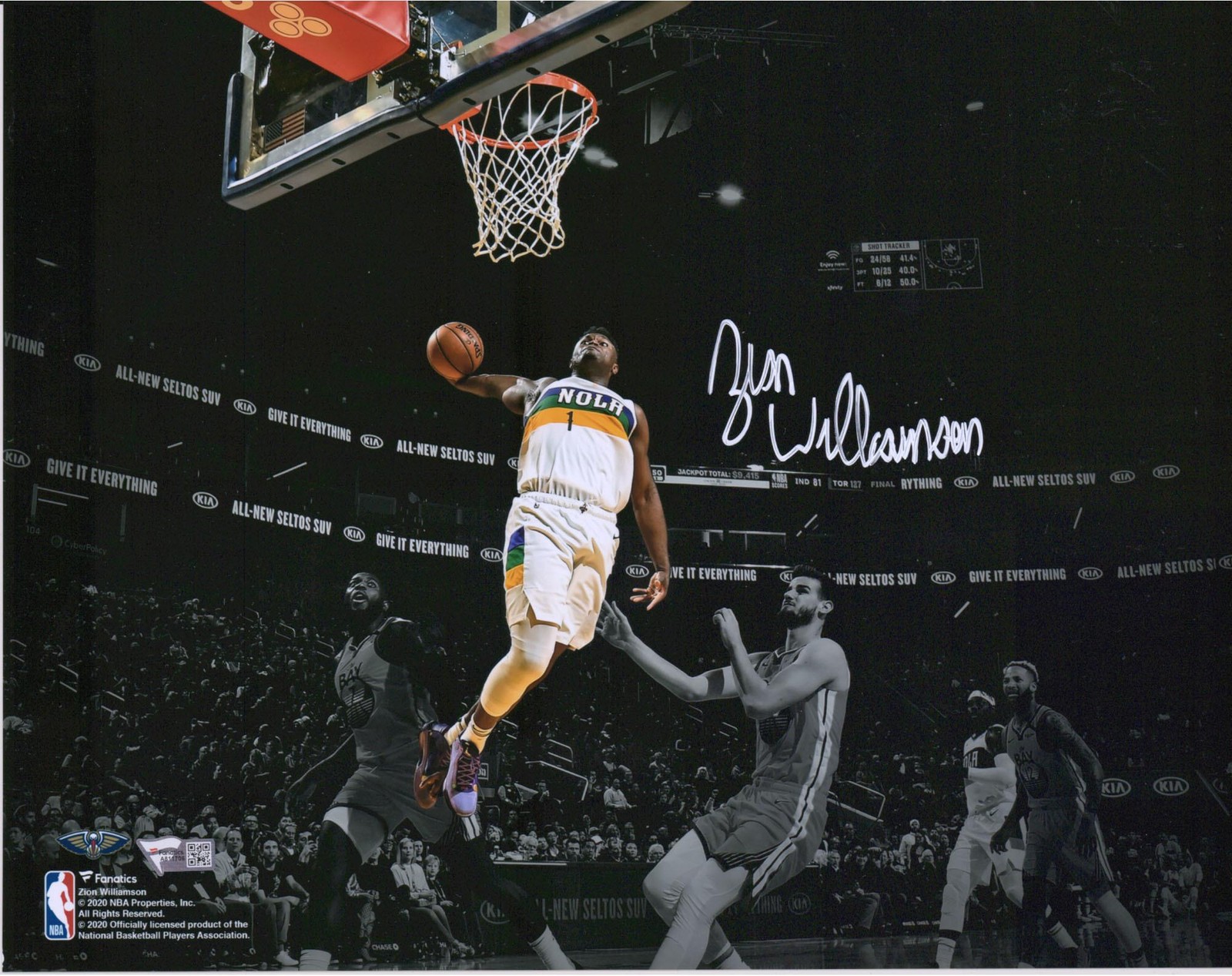 Zion Williamson Autographed Signed New Orleans Pelicans 11" x 14" Spotlight Photograph 