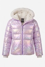 NWT ZeroXposur Girls 6/6X Amethyst Puffer Jacket Faux Fur Hood Maximum Warmth