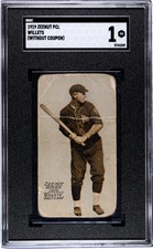 1919 ZEE-NUT ED WILLETT POOR ZEENUT SET BREAK SGC 1 BASEBALL SALT LAKE CITY BEES