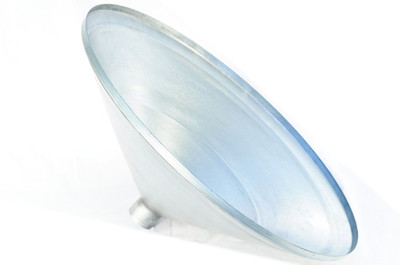 Galvanized Metal Spun Deer Feeder Funnel For 85 Gallon Drums