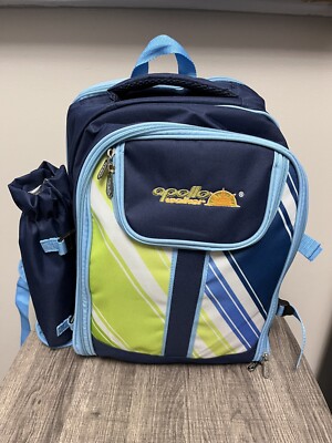 Apollo  Cooler Picnic Backpack for 4 Blue Green