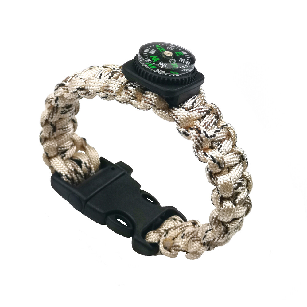 Hot Paracord Rope Compass Whistle Bracelet Wristband Survival Camping Hiking T5 eBay