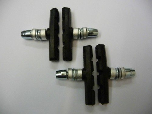 BRAKE Blocks 2 PAIR V-Brake bike Pad mountain bike cycle ATB MTB Cheap Basic - Picture 1 of 9