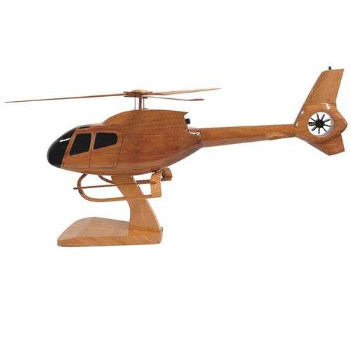 Eurocopter EC 120 Airbus H120 Utility Helicopter Wooden Desktop Model - Picture 3 of 5