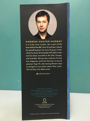 The Last Day by Andrew Hunter Murray 1st/1st HC/DJ 2019 author's debut novel - Picture 6 of 8