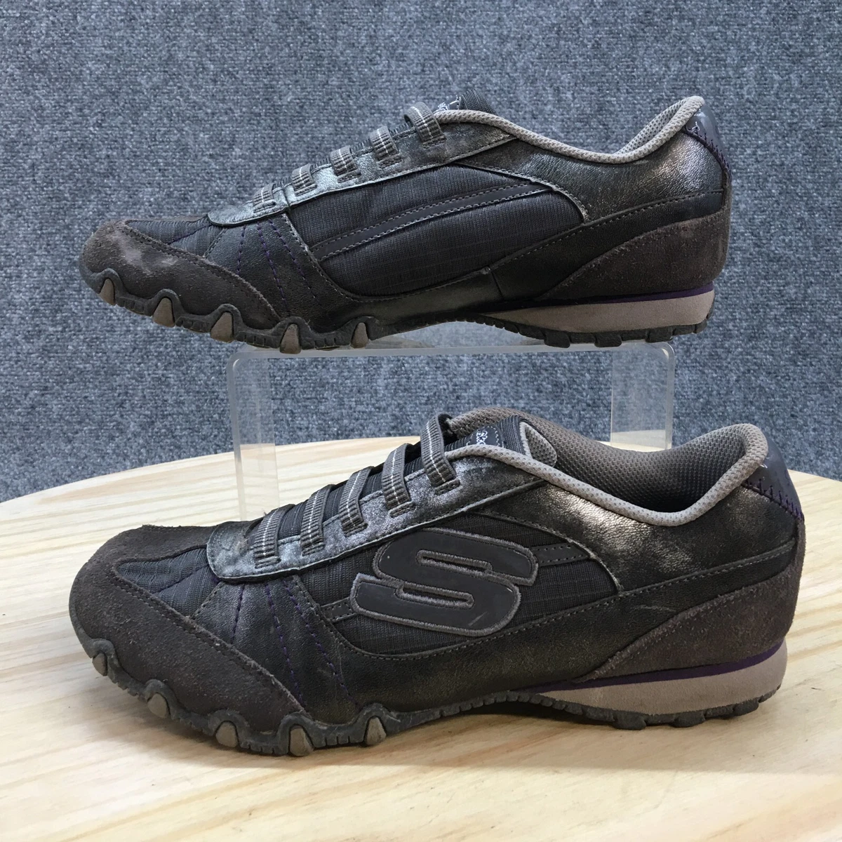 Skechers leather shoes hot sale womens