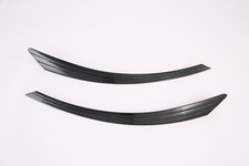 Front Headlight Eyebrow Lid Cover Trim For 2020-2023 Hyundai Sonata Carbon Fiber