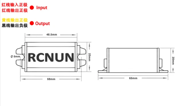 DC/AC-DC DC15V-50V/AC12V-35V to 5V 3A 36W car waterproof power converter - Image 3 of 4