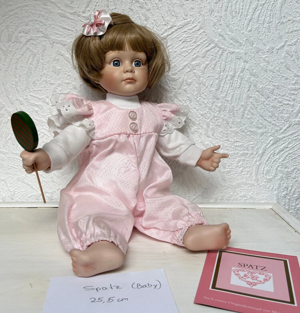 Franklin Mint Maryse-Nicoles-Porzellan-Sammlerpuppe "Spatz"