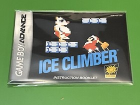 Ice Climber (Classic NES Series) Nintendo Game Boy Advance GBA Manual Gameboy
