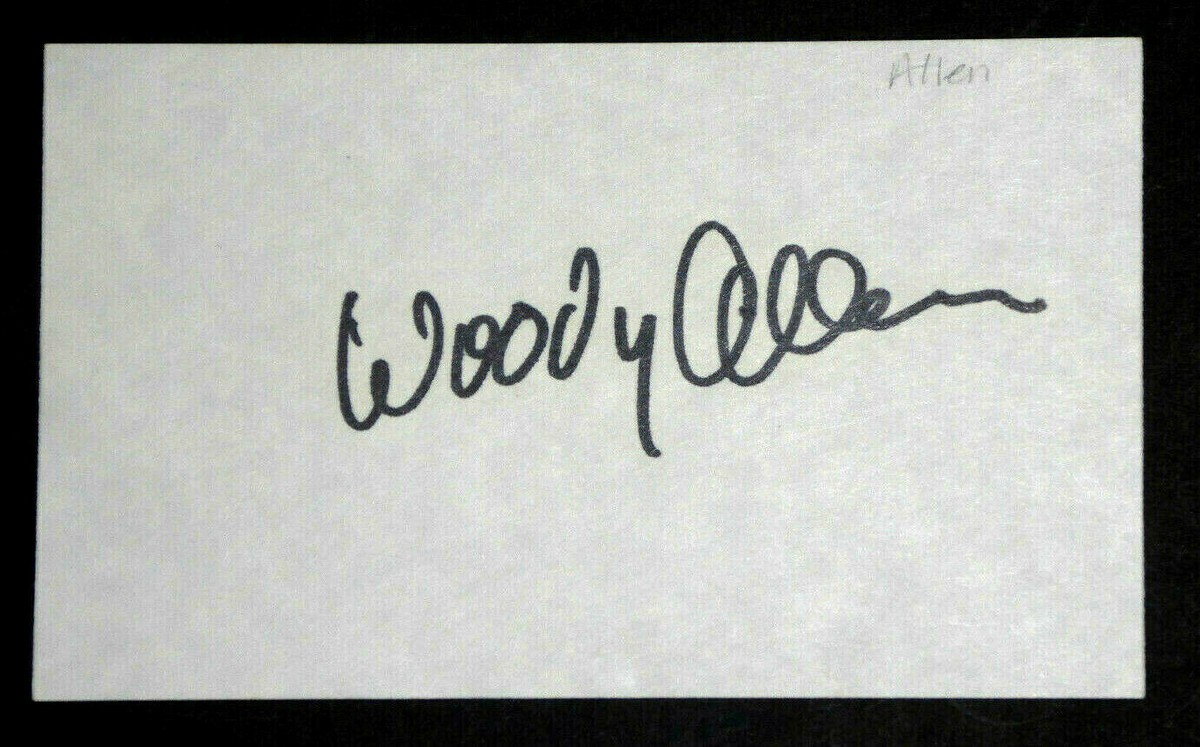 Woody ALLEN - ORIGINAL AUTOGRAPH HAND SIGNED CARD | eBay